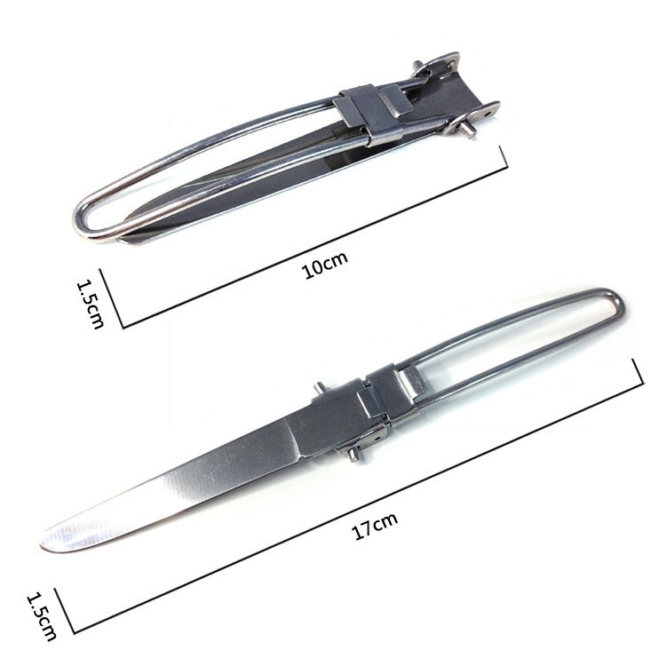 Three-Piece Stainless Steel Foldable Outdoor Cutlery
