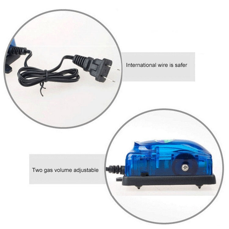 SOBO SB-248A 3W Single Outlet Adjustable Flow Aquarium Air Pump Fish Tank Oxygen Air Pump
