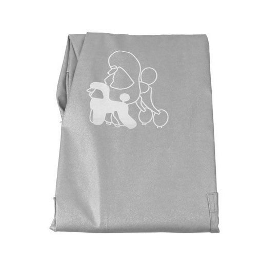 Half Sleeve Pet Apron Beauty Gown Pet Grooming Beautician Smock Waterproof Clothing Pet Store Aprons,L, Length: 95cm(Silver)