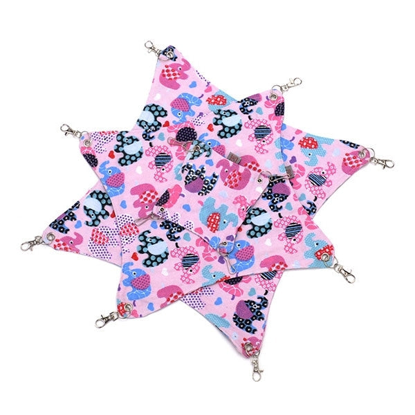 Pet Canvas Hammock Nice And Warm Cat Hammock Hamster Mat Nest Pet Bed,Medium,Size:33*30cm,Random Color Delivery