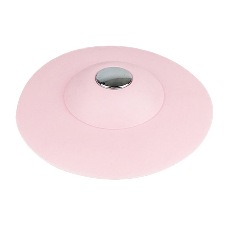 2 PCS Silicone Drain Stopper Deodorant Sink Bathtub Floor Drain Protector(Pink)
