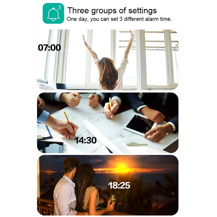 Modern 3D LED Sound Control Colorful Digital Alarm Clock Adjust Brightness Electronic Wall Glowing Hanging Clock with Remote Control(Black)