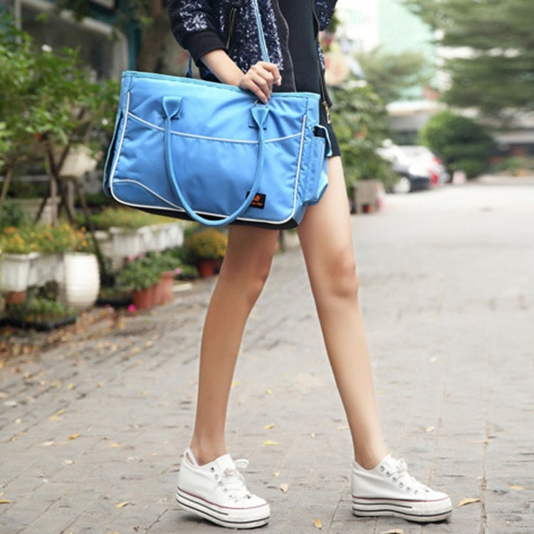 DODOPET TV-524 Portable Pet Handbag Shoulder Bag for Cat / Dog and Other Pets / Can Be Totally Enclosed Large, Size:51*34.5*21.5cm(Blue)