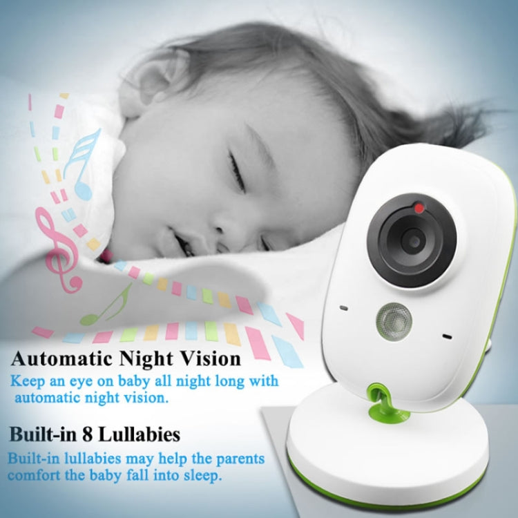 VB602 2.4 inch LCD 2.4GHz Wireless Surveillance Camera Baby Monitor, Support Two Way Talk Back, Night Vision(White)