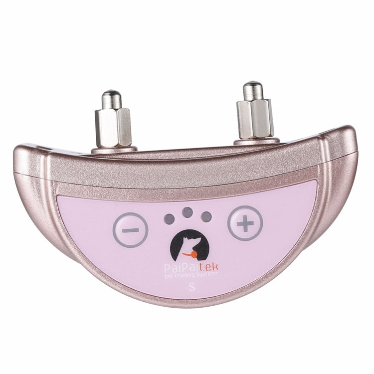 PD258 Automatic Anti Barking Collar Pet Training Control System for Dogs, S Size(Rose Gold)