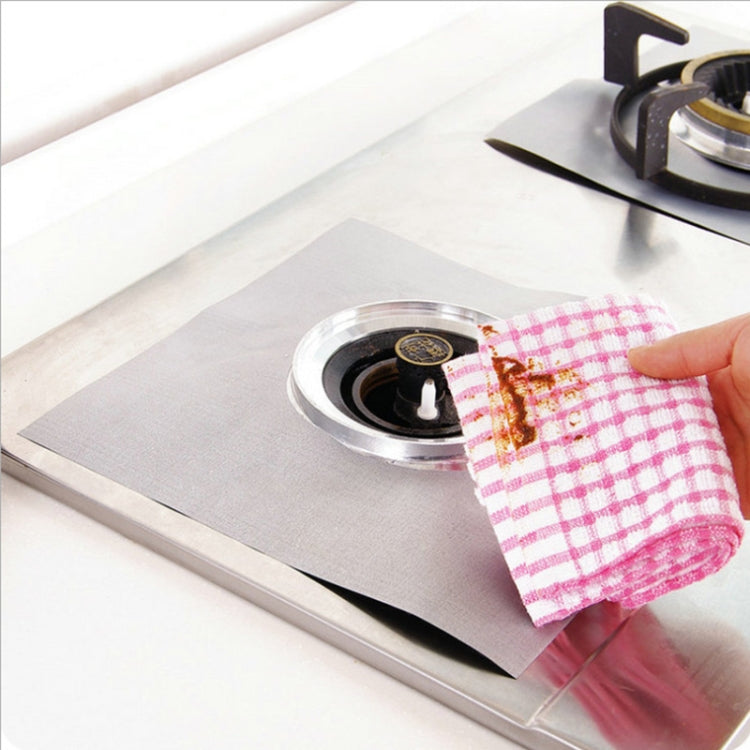 Gas Furnace Surface Ultra-thin Fibre Material Stovetop Protective Cleaning Pad, Size: 27*27cm, 0.08mm (Black)
