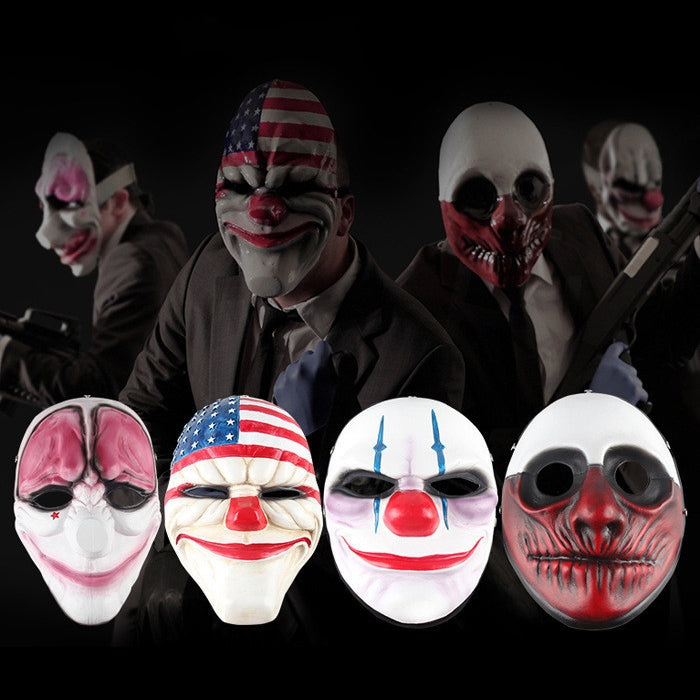 Halloween Mask PVC Halloween Festival Party Clown Pattern Mask