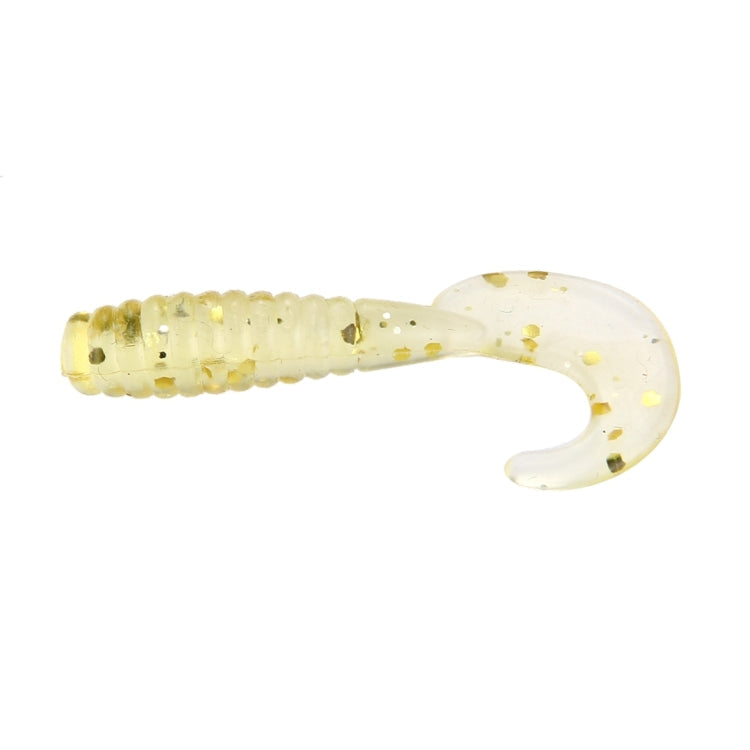 100 PCS Sequins Long Tail Maggots Shape Fishing Lures Artificial Fishing Bait, Length: 3.5cm
