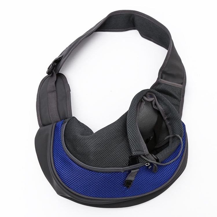 Dog and Cat Sling Carrier Hands Free Reversible Pet Papoose Bag, Size：Small(Blue)