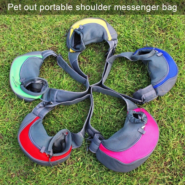 Dog and Cat Sling Carrier Hands Free Reversible Pet Papoose Bag, Size：Small(Yellow)
