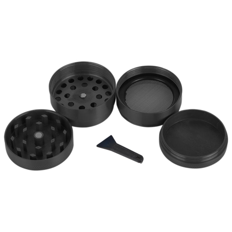 Mini 4-layer 40mm Zinc Alloy Herb Tobacco Cigarette Grinder (Black)