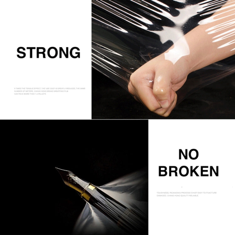 PE Transparent Stretch Wrap Film(Width: 30cm, Length: 200m)