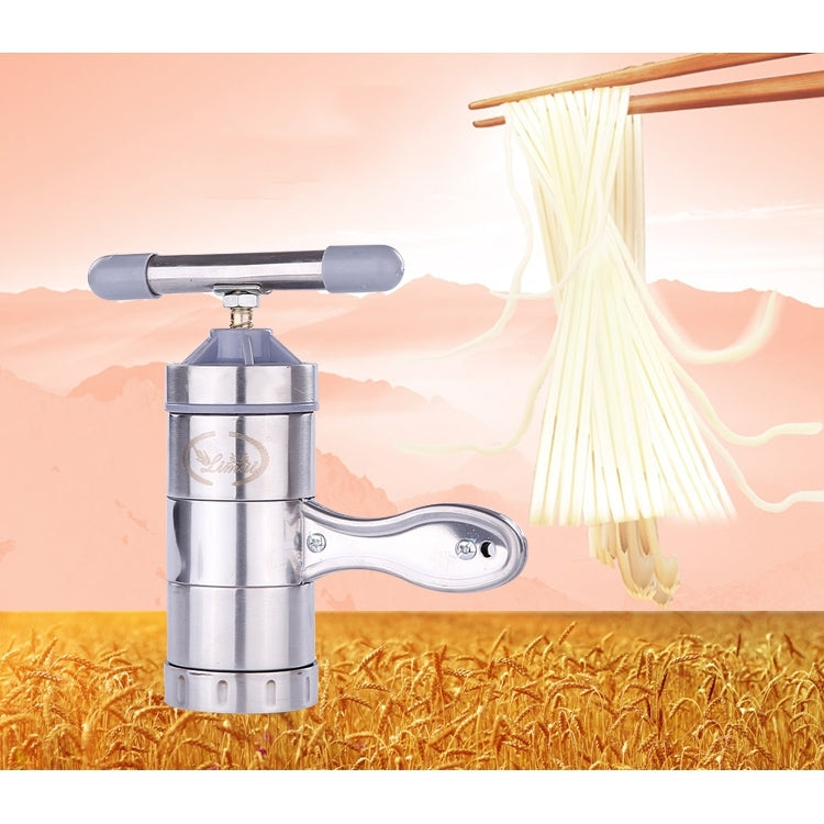 Household Stainless Steel Manual Pasta Machine Hand Pressure Noodle Machine Noodle Maker with 5 Models