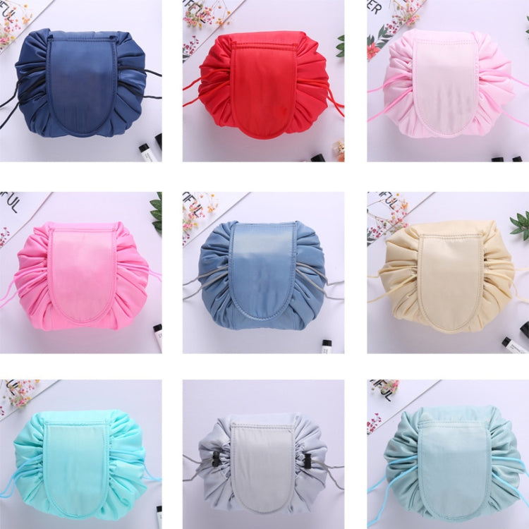 Travel Large Volume Drawstring Bag Cosmetic Sundries Storage Bag(Navy Blue)