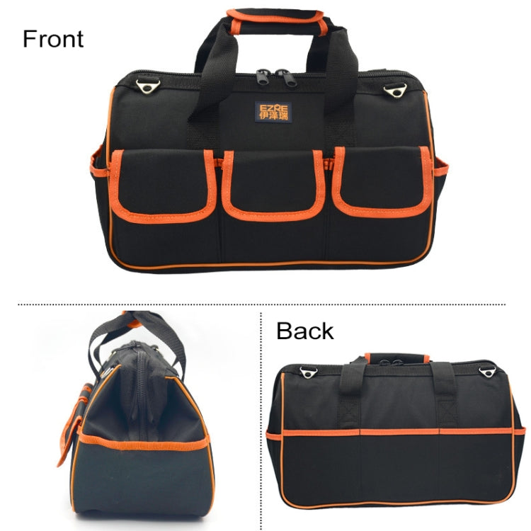 EZRE Multi-function Oxford Cloth Electrician Belt Pouch Maintenance Tools Handbag Shoulder Bag Convenient Tool Bag, Size : 13 inch