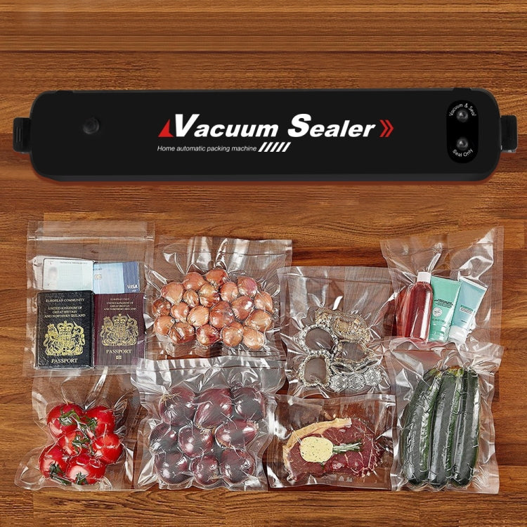 Automatic Vacuum Sealer for Household Food Preservation, with Food Grade Vacuum Bags