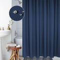 Thickening Waterproof And Mildew Curtain Honeycomb Texture Polyester Cloth Shower Curtain Bathroom Curtains,Size:120*180cm(Dark Blue)
