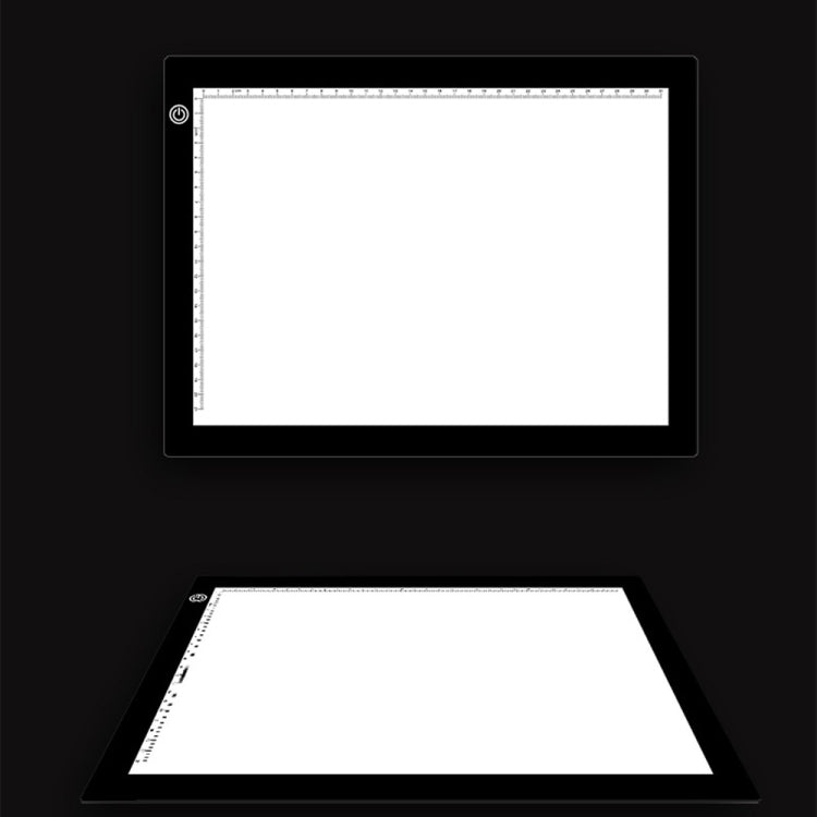 A4 Size 5W 5V LED Three Level of Brightness Dimmable Acrylic Copy Boards for Anime Sketch Drawing Sketchpad, with USB Cable & Plug, Size：220x330x5mm