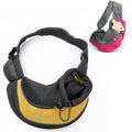 Dog and Cat Sling Carrier Hands Free Reversible Pet Papoose Bag, Size：Large(Yellow)