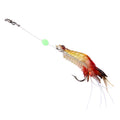 Luminous Shrimp Shape Fishing Lures Artificial Fishing Bait with Hook, Length: 7cm