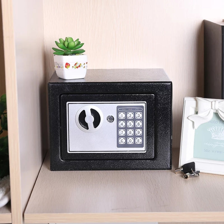 17E Home Mini Electronic Security Lock Box Wall Cabinet Safety Box with Coin-operated Function(Pink)