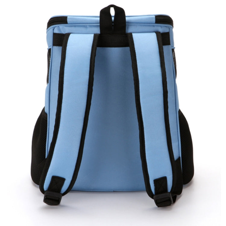 Portable Folding Nylon Breathable Pet Carrier Backpack, Size: 45 x 36 x 31cm(Blue)
