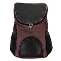 Portable Folding Nylon Breathable Pet Carrier Backpack, Size: 33 x 30 x 24cm (Coffee)