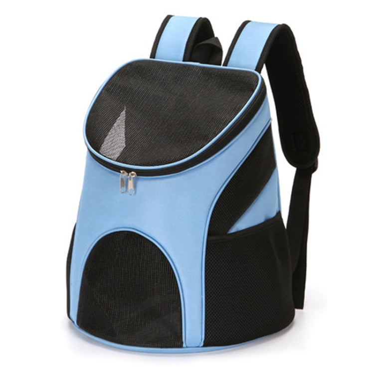 Portable Folding Nylon Breathable Pet Carrier Backpack, Size: 33 x 30 x 24cm (Blue)