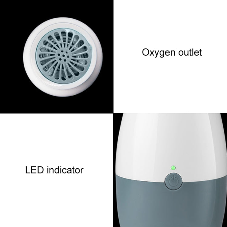 AX168B Mini Fridge Ozone Air Purifier and Fresh Deodorizer (Grey White)