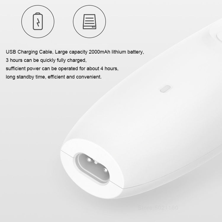 Original Xiaomi Youpin Pawbby Dog Professional Razor Pet Grooming Clippers Electric Rechargeable Safety Haircut Machine(White)