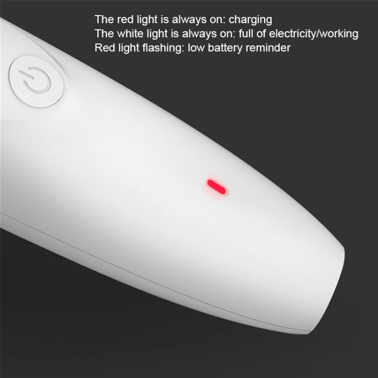 Original Xiaomi Youpin Pawbby Dog Professional Razor Pet Grooming Clippers Electric Rechargeable Safety Haircut Machine(White)