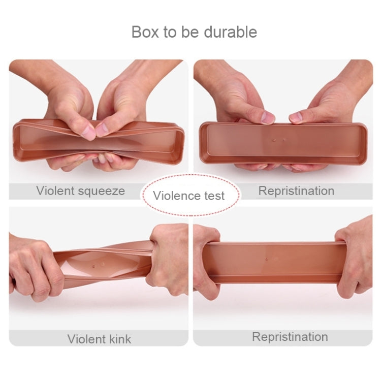 3 in 1 304 Stainless Steel Polished Portable Outdoor Tableware for Children(Rose Gold)