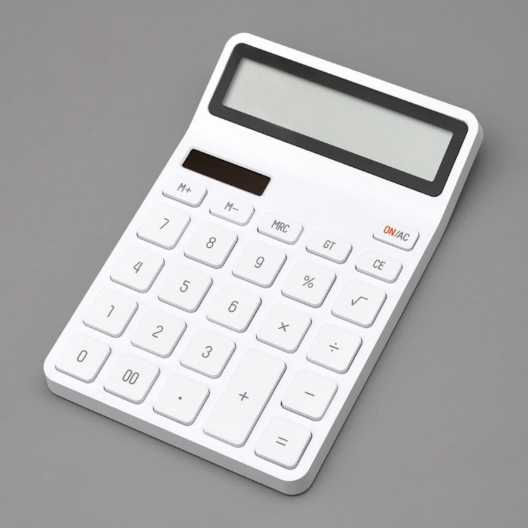 Original Xiaomi Youpin LEMO Rice Calculator 12-bit LED Display ABS Material 6 Degree Angle(White)