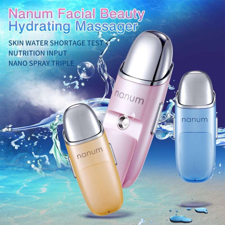 Nanum Facial Beauty Hydrating Massager Mini Skin Care Water Spraying Misting Humidifier / Automatic Alcohol Sprayer(Blue)