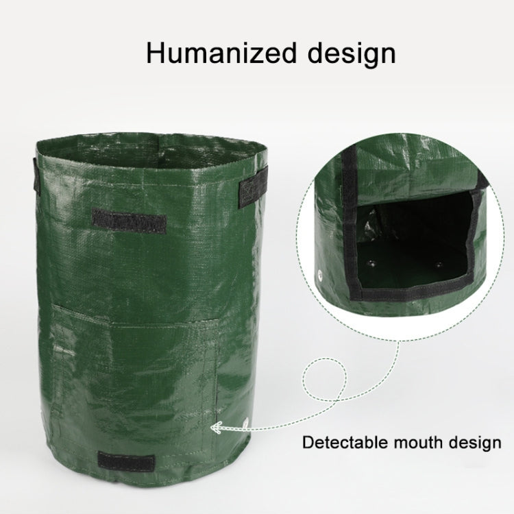 2 PCS 7 Gallons Potato Planting PE Bags Woven Fabric Bags Cultivation Garden Pots Vegetable Planting Bags Grow Bags Farm Garden Supplies