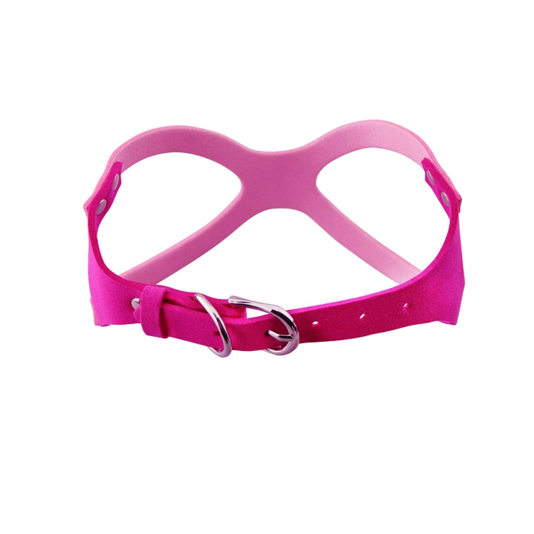 Microfiber Glasses Style Breathable Dog Chest  Strap, Size: L (Magenta)
