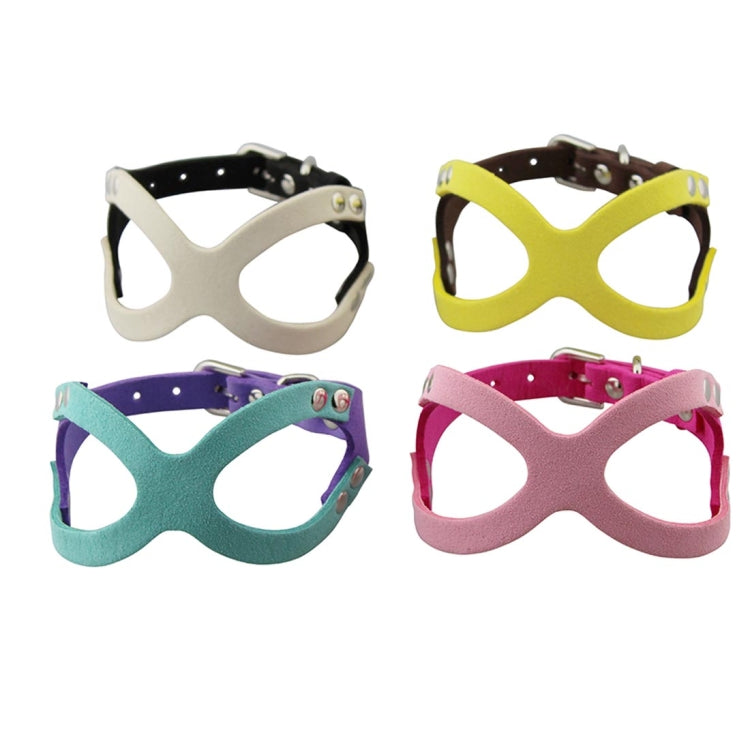 Microfiber Glasses Style Breathable Dog Chest  Strap, Size: L (Magenta)