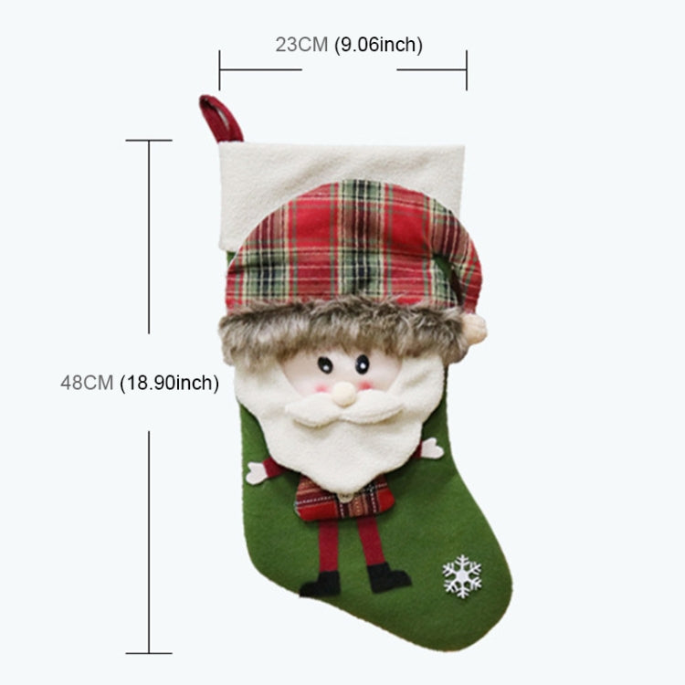 Snowman Christmas Ornament Decoration Christmas Stocking Gift Bag Pendant
