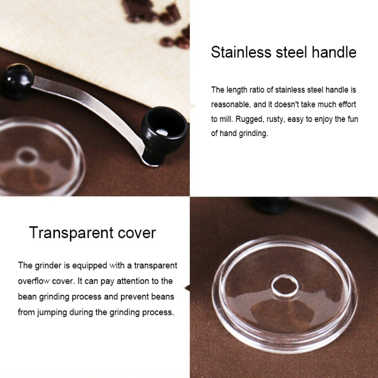 Portable Conical Burr Mill Manual Spice Herbs Hand Grinding Machine Coffee Grinder, Capacity: 36g
