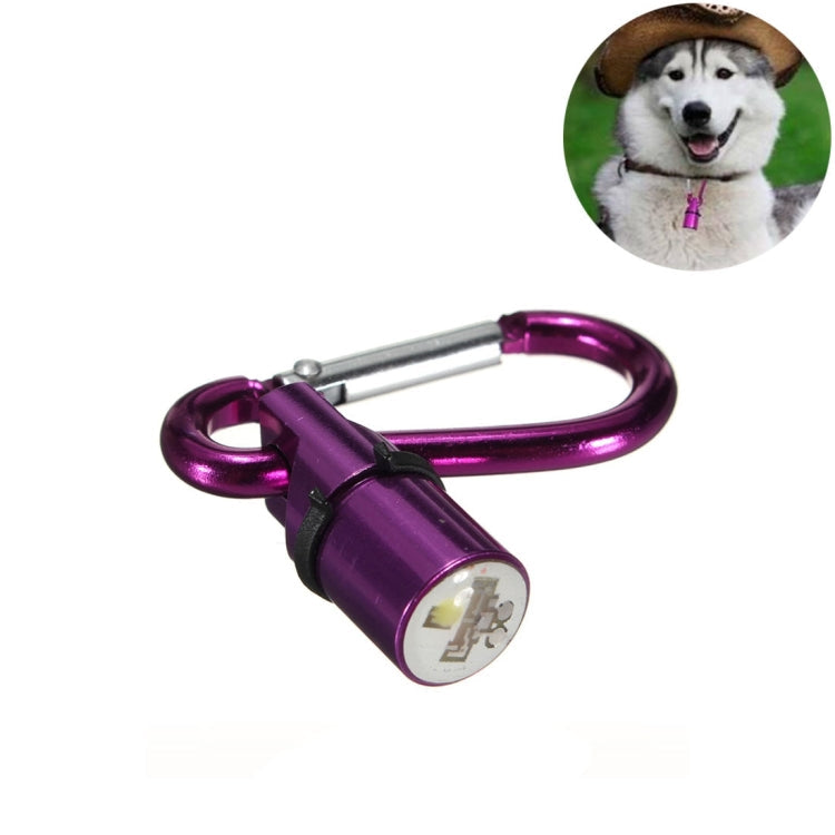 Aluminum LED Flashing Safety Night Light Blinker Pet Pendant for Dog / Cat, Random Color Delivery