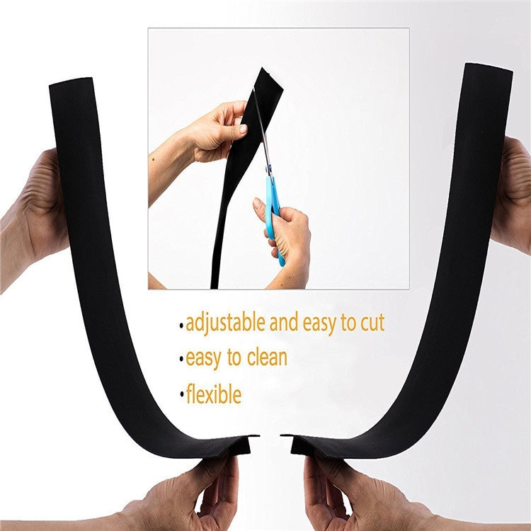 Gas Stove Slit Strip Antifouling Dustproof Waterproof Kitchen Black Sealing Strip, Size: 53.5*5*1cm(Black)