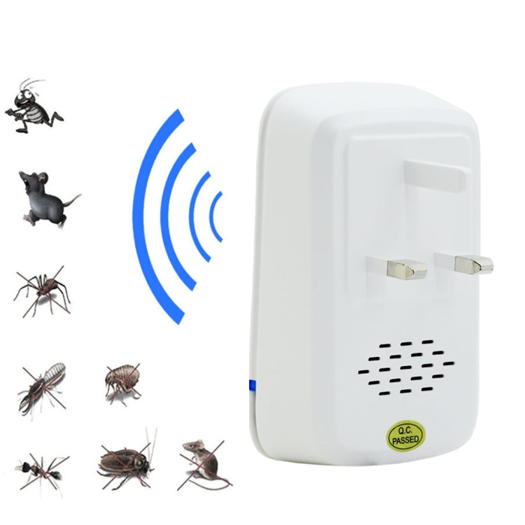 Electronic Ultrasonic Anti Mosquito Rat Insect Pest Repeller with Light, AC 110-220V