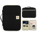 Office Supplies Multi-purpose Zipper Document Folder A4 Storage Bag(Black)