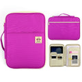 Office Supplies Multi-purpose Zipper Document Folder A4 Storage Bag(Purple)