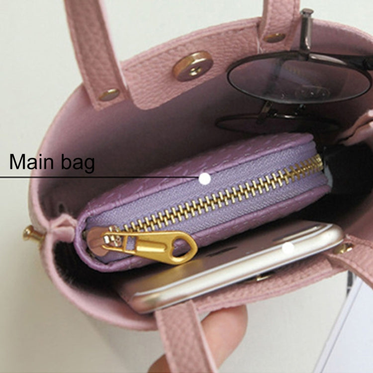 Fashion Mini PU Leisure Single Shoulder Square Handbag Mobile Phone Bag, Size: 13*4.5*16.5cm (Blue)