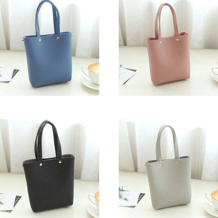 Fashion Mini PU Leisure Single Shoulder Square Handbag Mobile Phone Bag, Size: 13*4.5*16.5cm (Blue)