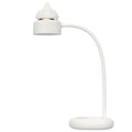 Cat Shape Double Light Source Design LED Desk Night Lamp, Support 3 Brightness Control (White)