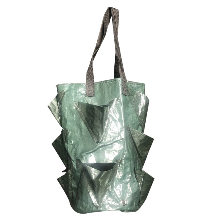 CMD-3 3 Gallon Hanging Strawberry PE Planting Bag Horticultural Flower Planting Bag(Green)