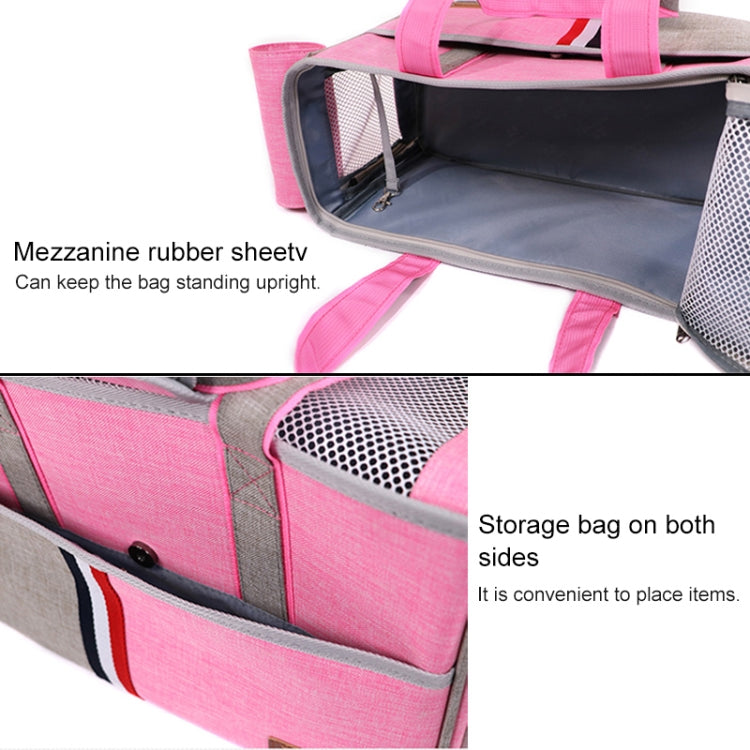 DODOPET Outdoor Portable Oxford Cloth Cat Dog Pet Carrier Bag Handbag Shoulder Bag, Size: 43 x 19 x 26cm (Grey)