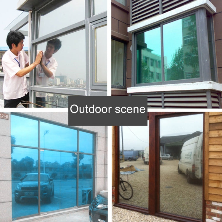 UV Reflective One Way Privacy Decoration Glass Window Film Sticker, Width: 70cm(Silver)